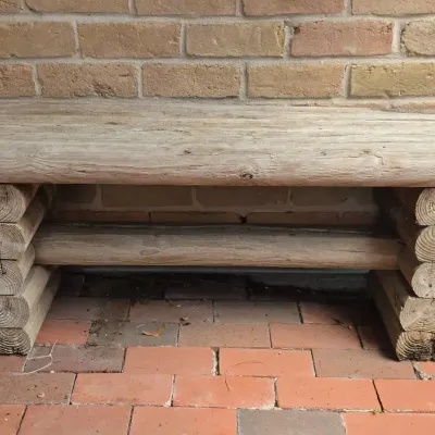 Rustic Timber Bench