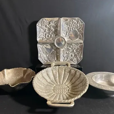 Cast Aluminum Serving Assemblage 