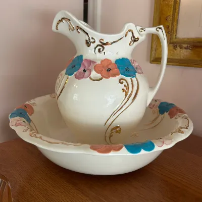 Vintage Large Pitcher and Basin