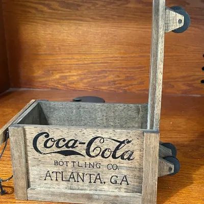 Coca-Cola Wooden Bottling Cart