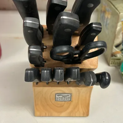 Chicago Cutlery Wood Block Knife Set