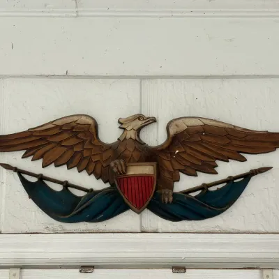 Sexton American Eagle Cast Metal Wall Plaque