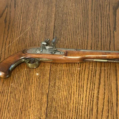 Antique Single-Shot Flintlock Pistol