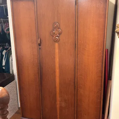 Antique Art Deco Wardrobe/Armoire