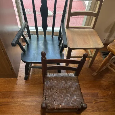 Assorted Vintage Children Chairs