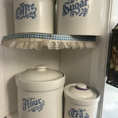 Pfaltzgraff Yorktowne Stoneware Canisters