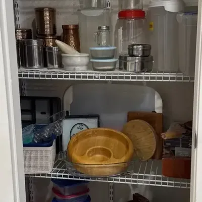Canisters, Food Storage Containers, Wine Glasses, Serving Trays And Kitchen Linens 