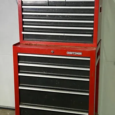 Craftsman Steel Rolling 2 Piece Tool Chest With Contents