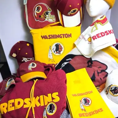 Vintage Washington Redskins Sweatshirts, Seat Pads, Blankets, Caps & More