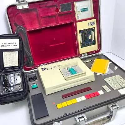 Vintage Kontron PROM Programmer MPP-80 S & Centronics Breakout Box TS287A