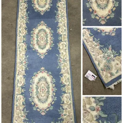 Aubusson-Style Runner Area Rug - 2'x8'