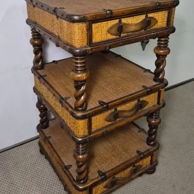 Theodore Alexander Luggage-form Wicker Chest of Drawers