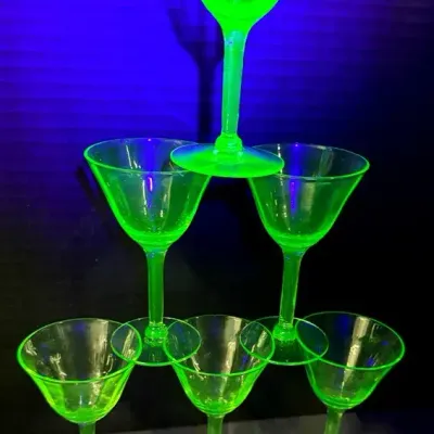 Vintage Uranium Cordial Glasses
