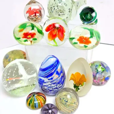 Art Glass Paperweights - Signed & Unsigned