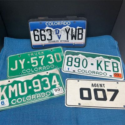 Sale Photo Thumbnail #15: Lot # : 22 - 5 License Plates
