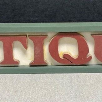 Sale Photo Thumbnail #38: "Antiques" wall sign