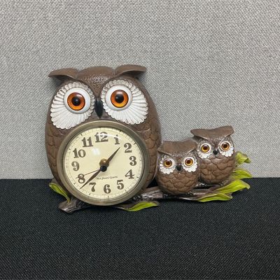 Sale Photo Thumbnail #158: vintage owl clock
