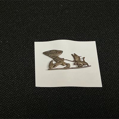 Sale Photo Thumbnail #166: Lot # : 187 - Metal Boy and Dog Pin
