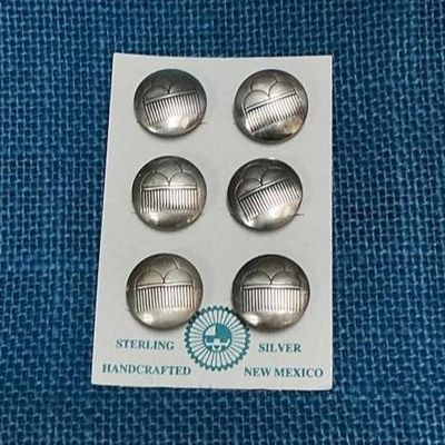 Sale Photo Thumbnail #59: Lot # : 66 - Sterling Silver Button Covers
