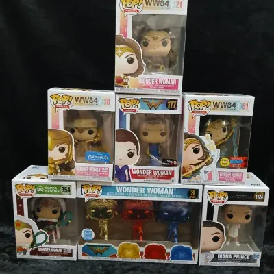 WONDER WOMAN Funko POP! WW84, DC & 3-Pack Figures, Set of 7