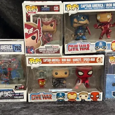 5 Funko Pop! Marvel Captain America Sets, Civil War, Street Art & Exclusives