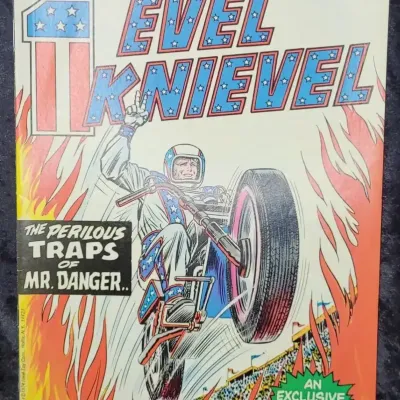 Evel Knievel #1 Promotional Comic, 1974 Marvel Comics & Ideal, The Perilous Traps of Mr. Danger