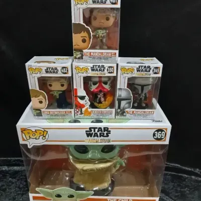 STAR WARS Funko POP! The Mandalorian Series Figures, Set of 5