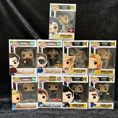 Parks And Recreation & Schitt's Creek Funko POP! Figures, Set of 9