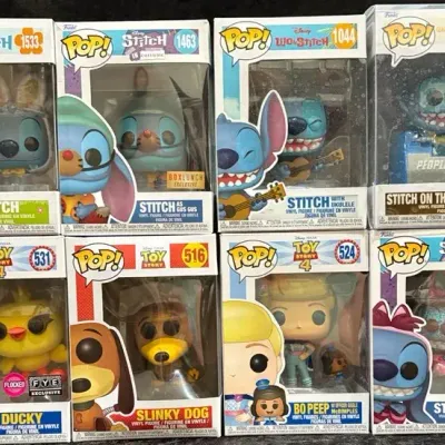 Disney Stitch & Toy Story Funko POP! Figures, Set of 8