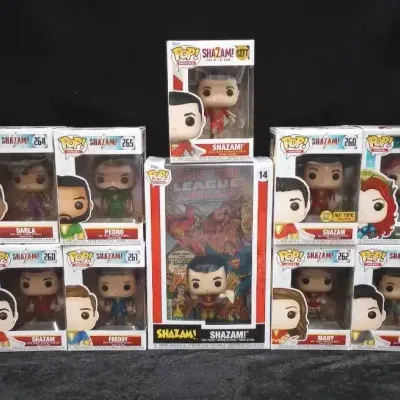 10 Funko Pop! DC Shazam, Mera & Shazam Family Figures With Exclusives