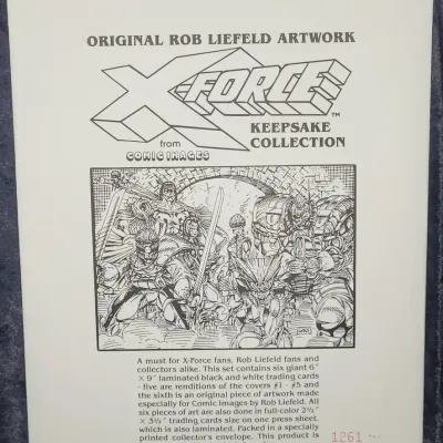 X-Force 1 & 2 Keepsake Collections #1261 & #2067 , Rob Liefeld Artwork, Comic Images 1991, Sealed