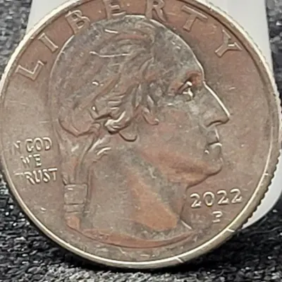 2022-P Washington Quarter "Drooling George" Mint Error