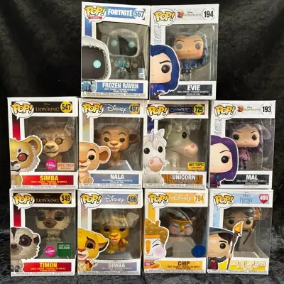 Disney Funko POP! Figures: Lion King, Descendants & More, Set of 10