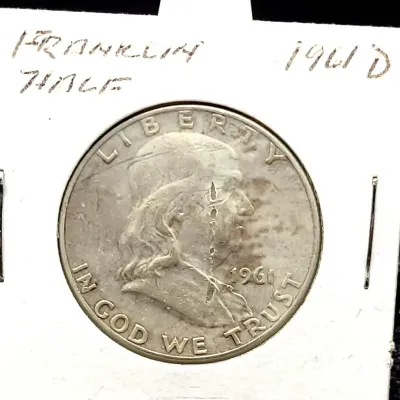 1961-D Franklin Silver Half Dollar