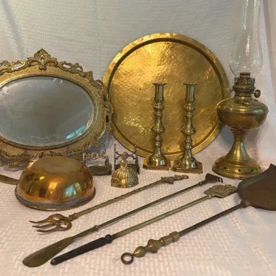 Assortment Of Brass Decor