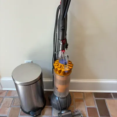Dyson DC 40 Corded Vacuum, SimpleHuman Small Stainless Waste Basket