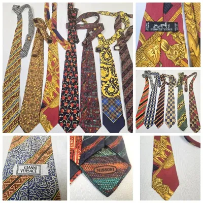 Men's Designer Ties: Hermes, Versace, Missoni