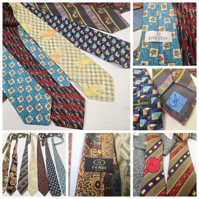 Men's Designer Ties: Givenchy, Dior, Lagerfeld 