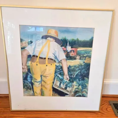 Original Pastel Art By Virginia Artist Gloria Clifford Hanover Farm Life