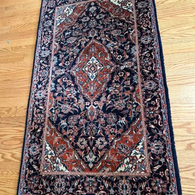 Hand Knotted Wool Rug 2’4” X 4’