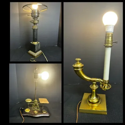 3 Unique Antique Lamps