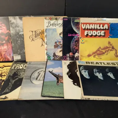 Twelve 1960's & 70's Records...Beatles, Blind Faith