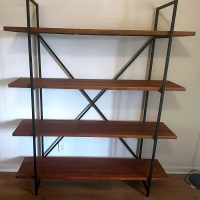 Industrial Open Back Etagere