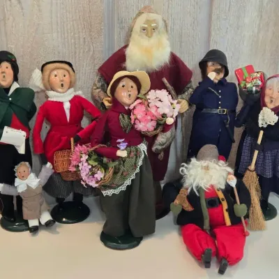 Byers' Choice Carolers & Vintage Santa Lot