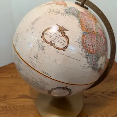 Replogle 12” Globe And World Map Wall Tapestry