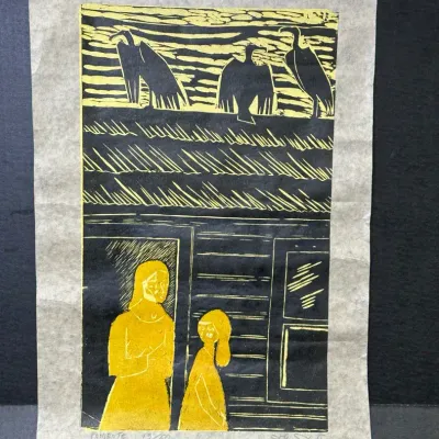 Wood Block Print By Francisco Amighetti