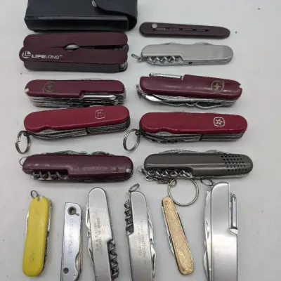 Group Of Pocket & Swiss Army Style Knives