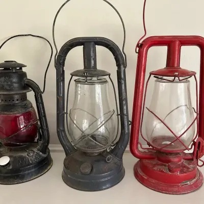 3 Vintage Lanterns 