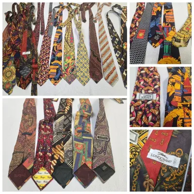 Men's Designer Ties: Versace, Longchamp, Silk