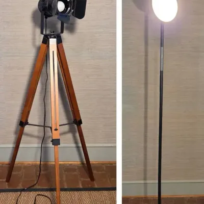 (2) Floor Lamps: JOOFO LA-1288, & Studio-Style Spotlight